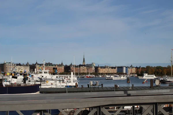 Viagem Pier Estocolmo Suécia — Fotografia de Stock