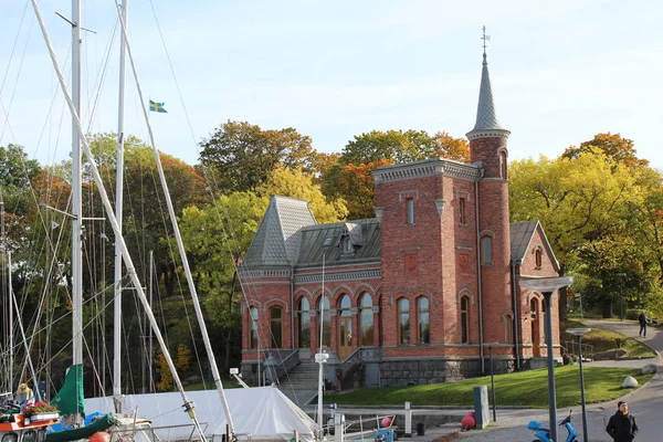 Gyorskorcsolyázó Pavilon Stockholmban Svédország — Stock Fotó