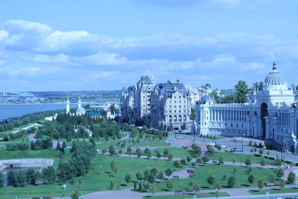 Viagem Kazan Palácio Dos Agricultores Vista — Fotografia de Stock