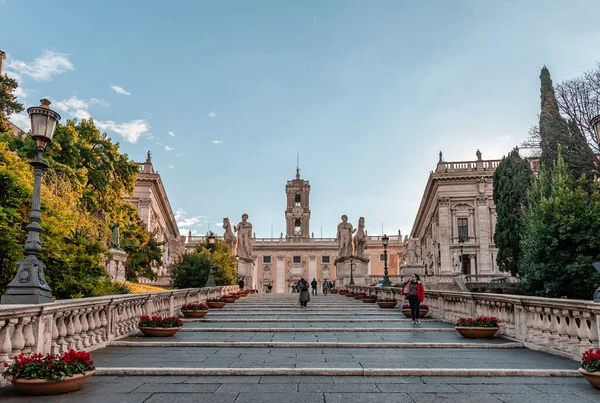 Rome Italy Грудня 2018 Капітолійський Пагорб Cordonata Leading Piazza Del — стокове фото
