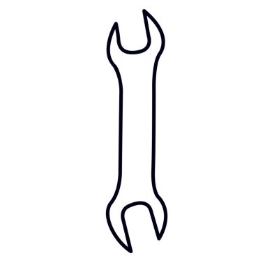 Tornavida basit simgesi beyaz arka plan üzerinde izole. Grafik ve tasarım için simge trendy ve modern sembol. Logo, web, uygulama, Ui için vektör çizimi.