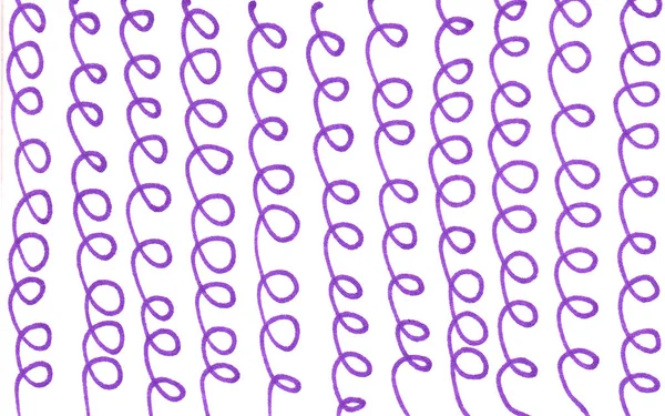 Abstract background violet and white of hand drawn doodle waves. — Stock Photo, Image