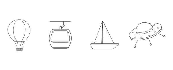 Einfaches Symbol auf weißem Hintergrund. Element des Transportsymbols. hochwertiges Grafikdesign. Symbolsammlung für Webseiten, Webdesign, mobile App. Vektorillustration. — Stockvektor