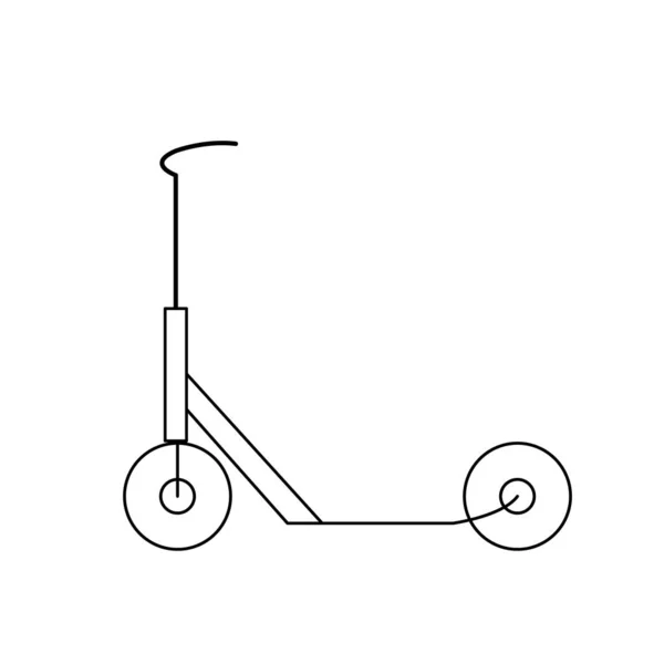 Modèle d'icône de scooter couleur modifiable. Scooter symbole vecteur signe isolé sur fond blanc illustration pour la conception graphique et web . — Image vectorielle