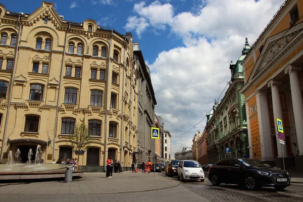 Juli 2018 Moskva Ryssland Utsikt Över Byggnaden Rysslands Treasury Och — Stockfoto