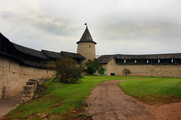 Weergave Van Het Ensemble Van Het Kremlin Pskov — Stockfoto