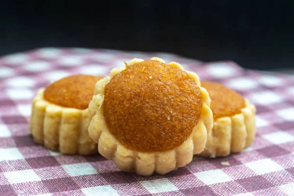 Mini Ananas Tart - Malezya Bayram Pastası Tatlısı. Yakın çekim ve — Stok fotoğraf