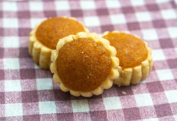 Mini Ananas Tart - Malezya Bayram Pastası Tatlısı. Yakın çekim ve — Stok fotoğraf