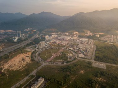 Malezya, Circa 2019: Meru City havadan görünümü, Bulatan Amanjaya