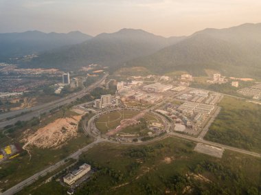 Malezya, Circa 2019: Meru City havadan görünümü, Bulatan Amanjaya