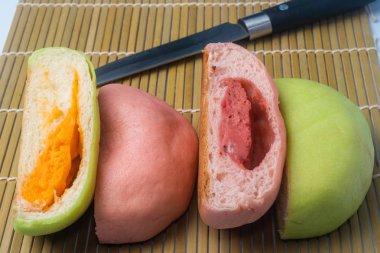 Japon Snack - Rattan mat renkli kavun Pan