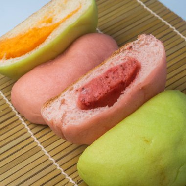 Japon Snack - Rattan mat renkli kavun Pan