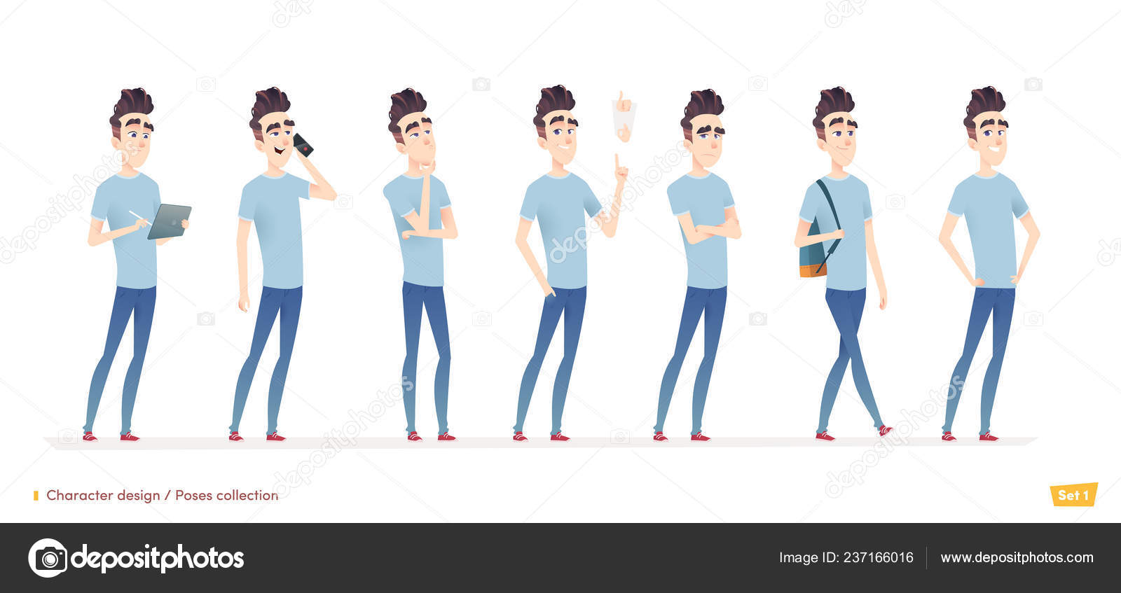 Romantic Couple Character in Different Poses. Stock Illustration -  Illustration of costume, husband: 135152526
