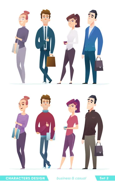 People in  different clothes style — Stock Vector