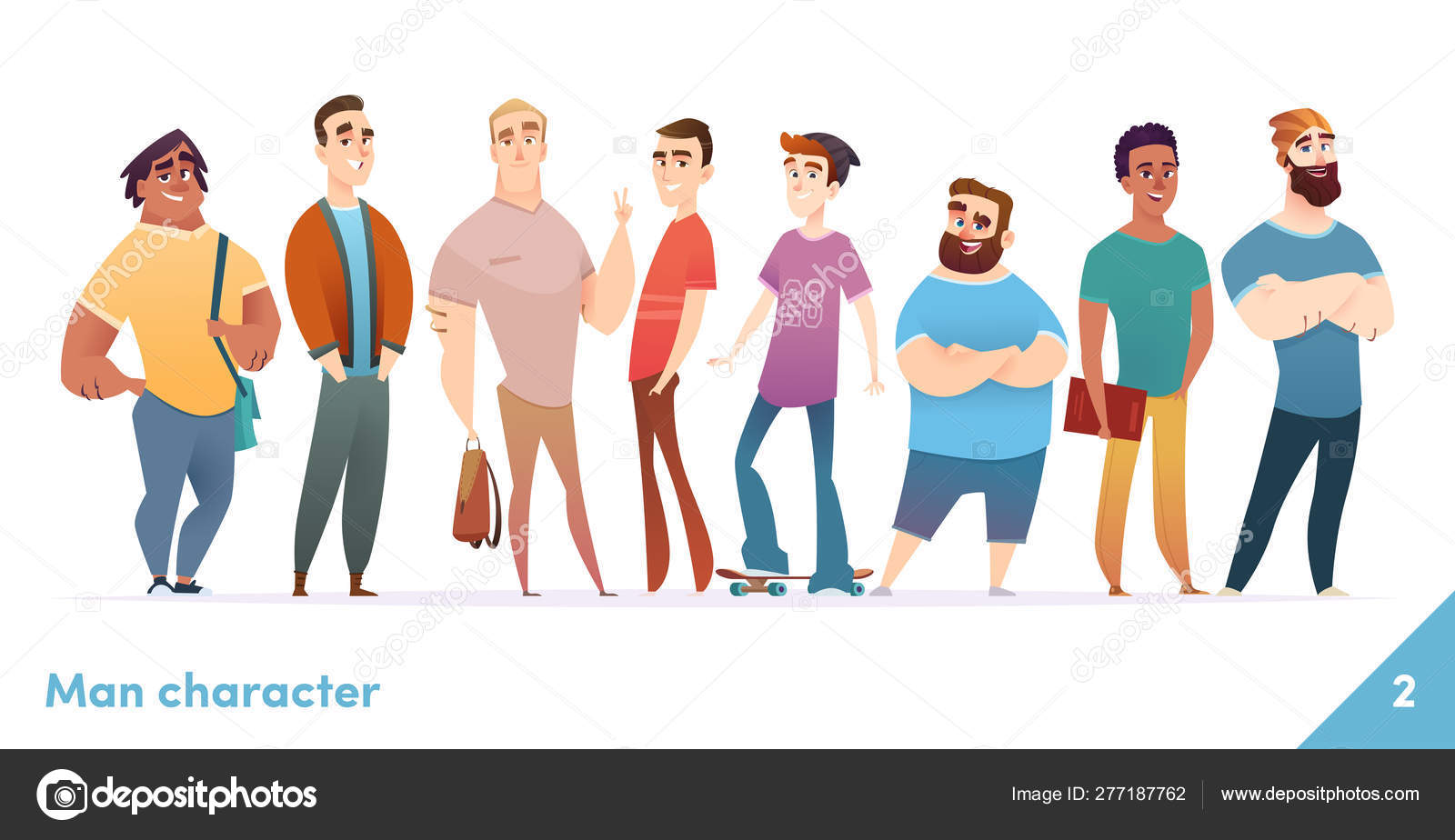People character design collection. Modern cartoon flat style. Males or manegers stand together. Young professional males poses. Stock Vector Image by ©DemianVS #277187762 People character design collection. Modern cartoon flat style. Males or manegers stand together. Young professional males poses. Stock Vector Image by ©DemianVS #277187762