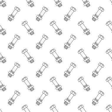 Vidalı, kalın ve fındıklı karalama stili. El çizimi vektörsüz desen