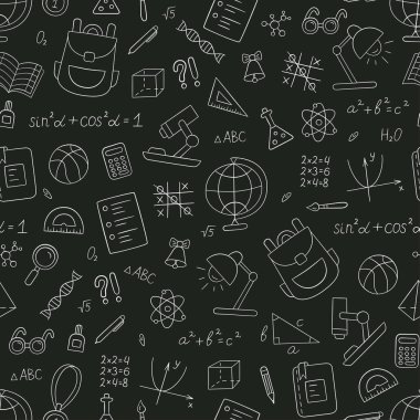 Karalama tarzında kusursuz bir okul örneği. El çizimi vektör canlandırması