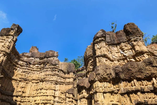 Landschap Weergave Textuur Van Grote Canyon Pha Chau Chiang Mai — Stockfoto