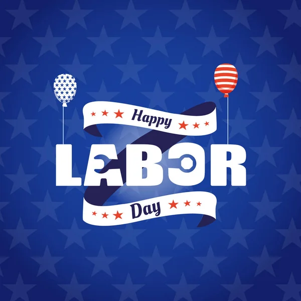 Happy labor day card. Banner National American holiday