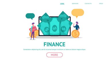 finansman, iş web kavramı 