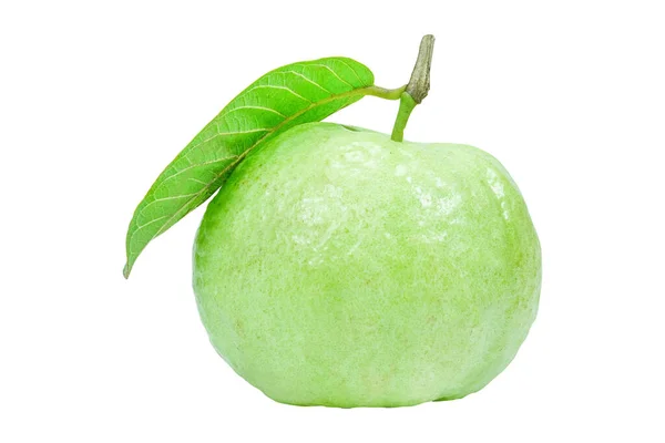 Świeże Owoce Guawy Wyizolowane Białym Tle — Zdjęcie stockowe