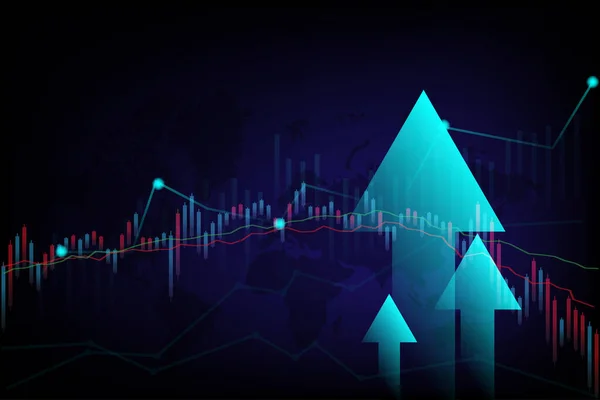 Ekonomi ve borsa işleri ve finansal geçmiş kavramı. Vektör illüstrasyon tasarımı.