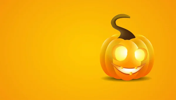 Calabaza Halloween Fondo Diseño Ilustración Vectorial — Vector de stock