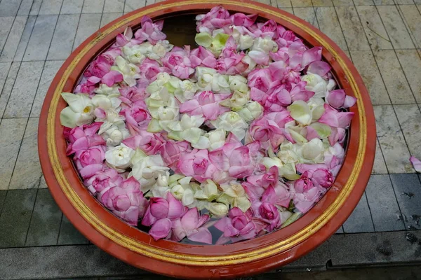 Sri Lanka Colombo - Flower Bowl With Lotus Flowers Gangaramaya Tempel area