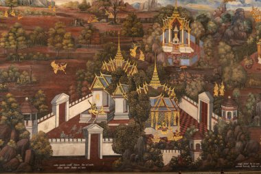 Wat Phra Kaew duvar yılında Beyaz Saray