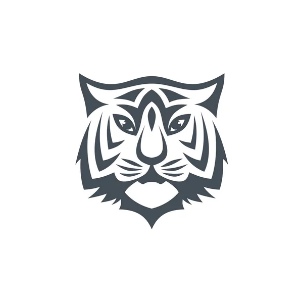 Logotipo Empresa Tigre Isolado Fundo Branco Vetor Ilustração — Vetor de Stock