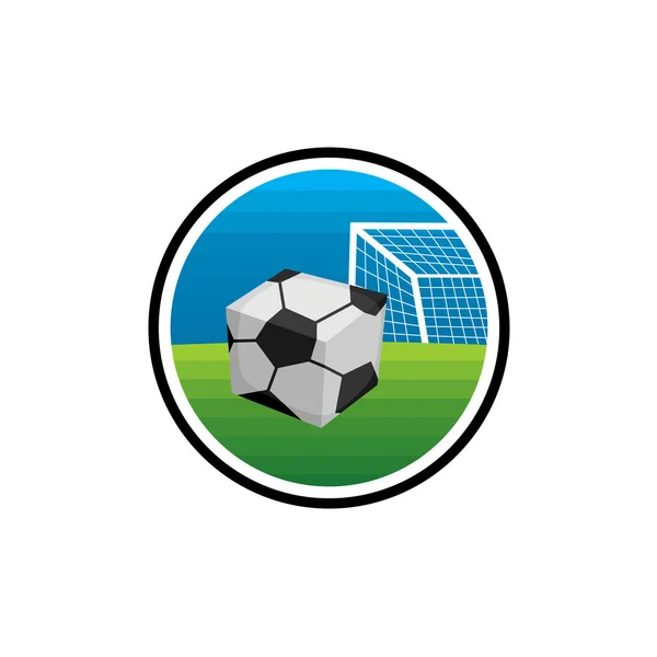 Futebol Símbolo Sinal Futebol — Vetor de Stock