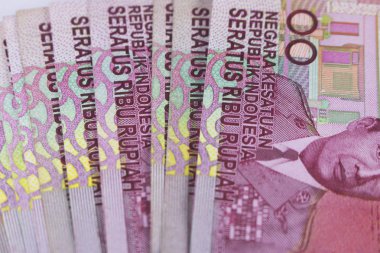 Yeni rupiah para Endonezya para birimi nakit ödeme makro fotoğrafçılık Finans