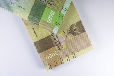 Yeni rupiah para Endonezya para birimi nakit ödeme makro fotoğrafçılık Finans