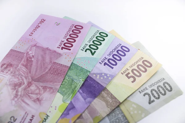 Nuevo Dinero Rupiah Indonesia Moneda Efectivo Financiación Pago —  Fotos de Stock