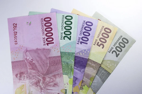 Nuevo Dinero Rupiah Indonesia Moneda Efectivo Financiación Pago —  Fotos de Stock