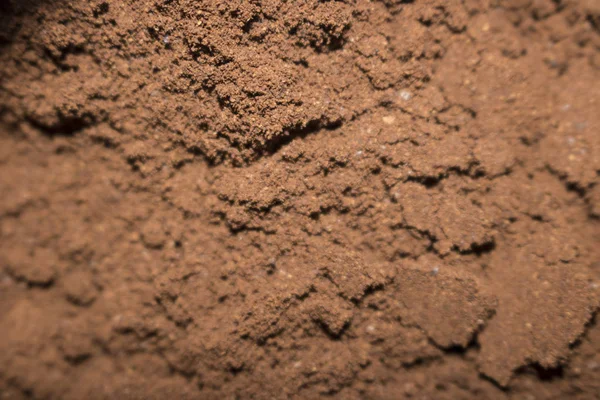 Freshly Ground Powder Roasted Coffee Brown Theme Background Photo — Stock Photo, Image