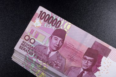 Yeni rupiah para Endonezya para birimi nakit ödeme fotoğraf finans