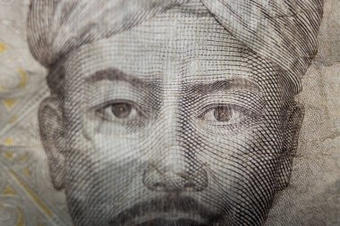 Rupiah para birimi makro yakın para fotoğrafı