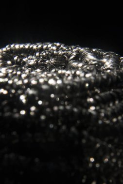 Close-up ovma pedi paslanmaz çelik gümüş fotoğraf