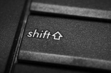 siyah ayrıntı klavye tuşları ile tozlu fotoğraf görüntülemek