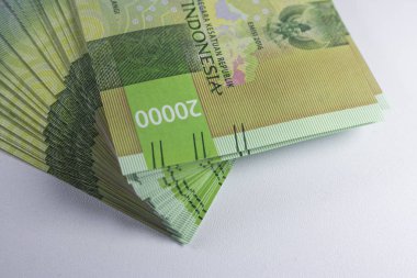 Yeni iki bin rupiah para Endonezya para birimi nakit ödeme makro fotoğrafçılık Finans