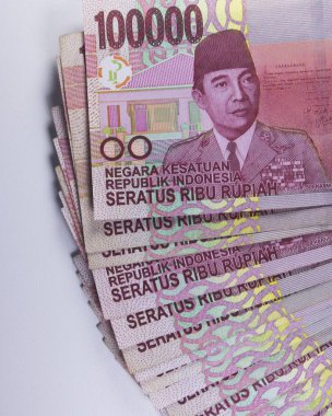 Yeni rupiah para Endonezya para birimi nakit ödeme makro fotoğrafçılık Finans