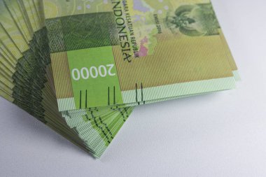Yeni iki bin rupiah para Endonezya para birimi nakit ödeme makro fotoğrafçılık Finans