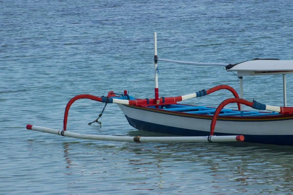 Playa Vista Madera Pescado Barco Foto — Foto de Stock