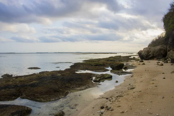 Вид Пляж Фото Летнего Отдыха — стоковое фото