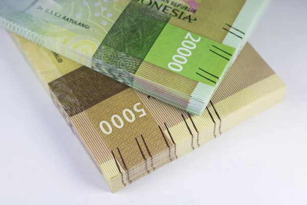 Nueva Moneda Rupiah Dinero Indonesia Efectivo Financiación Pago Macro Fotografía — Foto de Stock