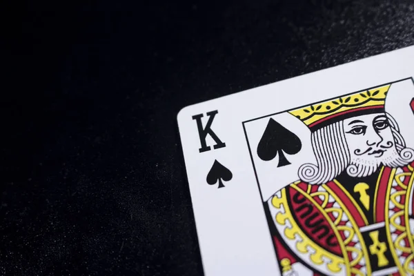 Poker Card Sfondo Nero Scuro — Foto Stock
