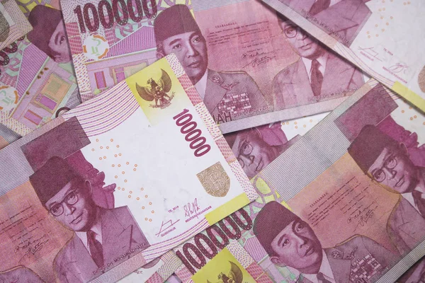 Full Frame Indonesian Rupiah Money Backdrop — Stock Photo, Image