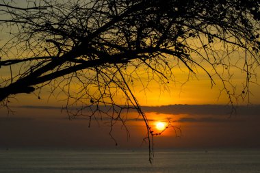 günbatımı güzel doğal görünümünü Beach