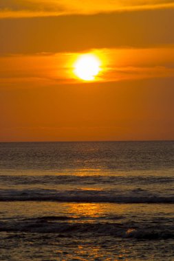 Beach view yaz tatil günbatımı fotoğraf